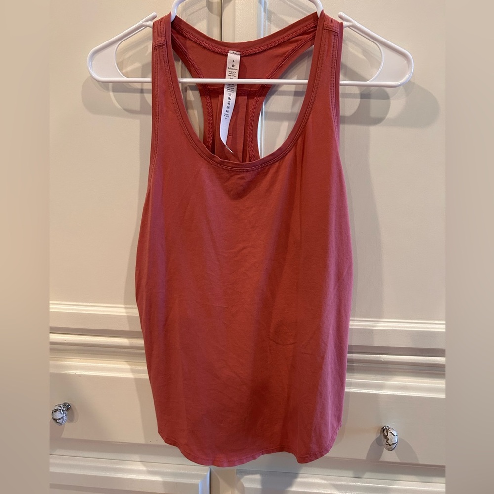 Lululemon Love Tank *Pleated Brier Rose Sz 4 - Picture 5 of 7